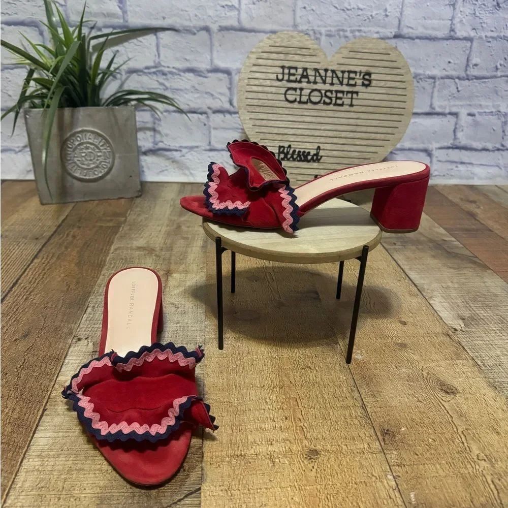 Loeffler Randal Vera Ruffle Slide Sandal